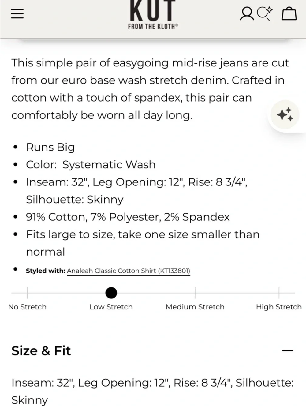 Kut from the Kloth Diana Mid Rise Relaxed Fit Skinny - Picture 11 of 12